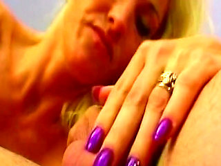 Blowjob and Handjob of Beautiful Blonde with Cum on Face