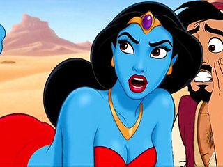 Aladdin Cartoon Porn: Horny Genie Fulfills Dirty Desires in Sexy Anime Fantasy