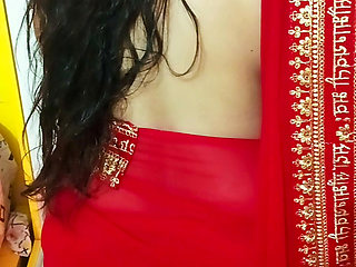 Pankhuri Kunal Shooting in Red Hotel Room