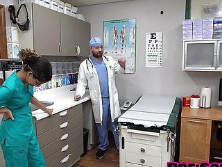 You Undergo "The Procedure" At Doctor Tampa & Nurse Aria Nicoles Gloved Hands