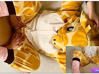 Dolly Little In 18 Year Old Girl Ripped Her Onesie Pyjama For Me