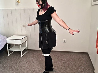 Goth Girl Emily Addams Gets Tied up