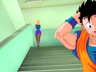 Dragon Ball Zex Chapter 2  Part 1  Android 18 and Videl Want to Fuck Gohan but..