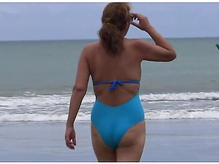 On The Beach I Couldnt Resist Any Longer And Fucked My Stepson, He Cums Inside