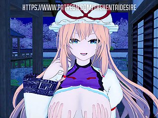 Hentai manga - Teen Yukari Yakumo gets her big ass creampied in various positions!