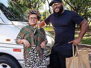 Old Granny Gets Anal Fucking with BBC on Bus - Rough Doggy Style & Missionary