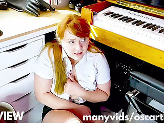 British Schoolgirl Shannon Huxley Dominated by Oscar Thickk in Boot Room Fetish