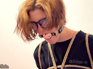 Miriam Chairtied Ballgagged and Drooling