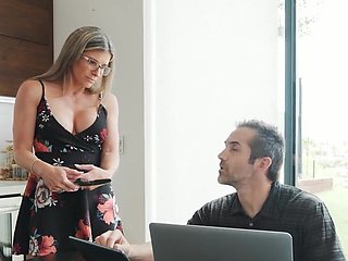 BIg boobies stepmom is going to enjoy some cheating