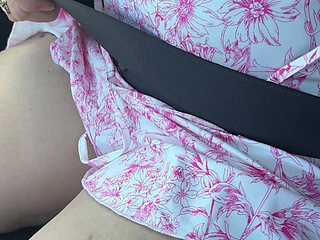 Micro Dress Without Panties for the Slut
