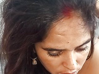 Indian bhabi sucking and fucking very hardly with our husband in bed room and like this video 📷