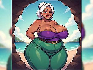 Thick BBW Indian Women at Beach Ai