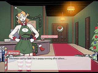 Claus' Secret Surprise XMAS HENTAI Game Ep.3 Mrs santa tease us with her underskirt ANAL plug !