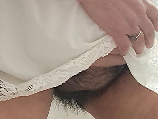 In the Toilet Without Panties