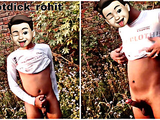 Indian teen boy cumshot at the jungle