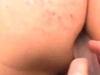 caning sissy John's pimply ass