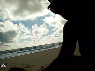 Drinking Pee in Beach and Street