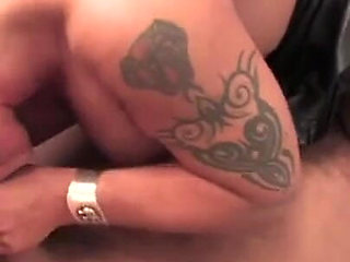 Big ass tattooed brunette gets hard fucked in various positions