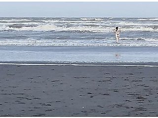 Stepmother Loses Her Clothes At The Beach