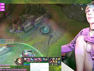 Tricky Nymph takes charge in League of Legends live on Chaturbate
