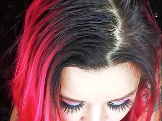 Huge Dildo Sucking Slut