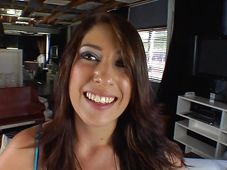 Barely legal horny Abby Lane gets fucked in the pussy