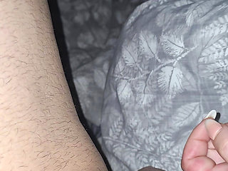 Time machine send step mom in the past to handjob step son dick