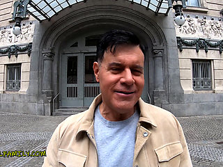 Unicycle Madness! Stepbrothers Threesome W Big Natural Tits