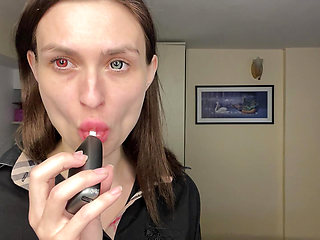 Mistress Smokes and Spits - Femdom Domination POV
