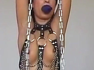 Chained MILF Drilled Deep with Relentless Toys