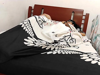 Stepmom Has Sex Under the Covers with Her Stupid Stepson