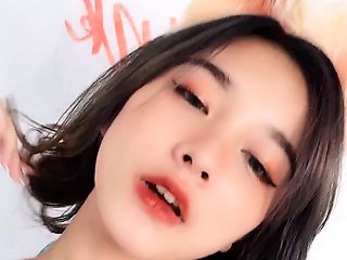 Close up Asian sex scene with cunt around her dick