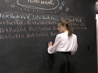 A real teacher is pestering a student ! Homeschool teen