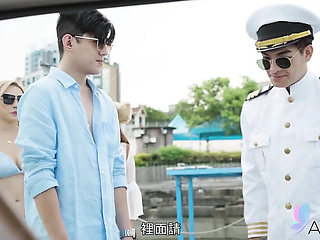 Stacy Cash and Jinbaona Fuck on Boat - Asian Blonde Babe with Small Tits Gets Fingered and Cumshot