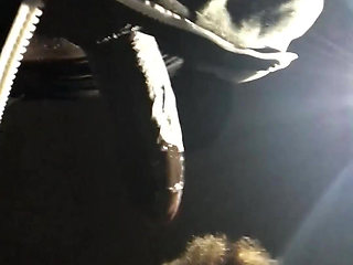BBC Worship at Night: Risky Public Blowjob & Throat Fuck