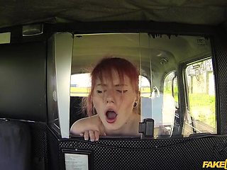 Bitchy redhead hottie Cute Anne nicely fucked in the doggy style