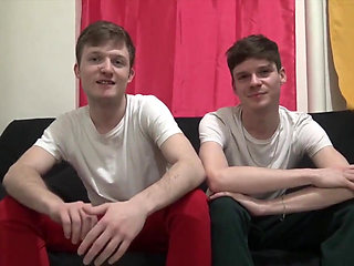 First porn shoot for 2 sexy French twinks