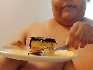 Fat Pig Slut Loves Playing with Her Food