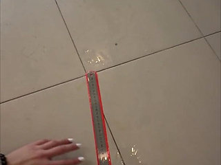 Extreme Long Distance - Powerful Pee Flow From a Full Bladder - Measuring the Distance of Urination