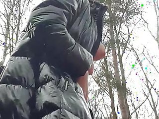 Milf Julie naked outdoors