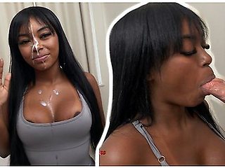 Facial Cumshot For Baddie Latina After Her Blowjob And Hardcore Fuck