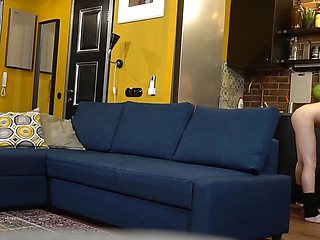 College Girl Invites Professor Over to Suck His Cock