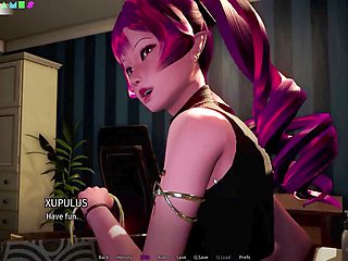 Wet internal release in manga style