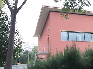 Chubby brunette slut loves the taste of hot load