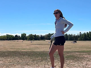 Public Orgasm at the Driving Range