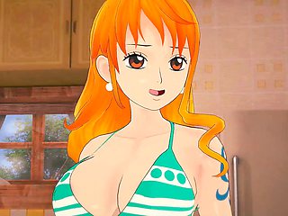 Anime one piece hentai, stuck, 3d hentai