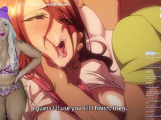 Promiscuous cougar enjoys the big dick of her young stud neighbor, featuring ExotiqFox's cute Asian nymph reaction