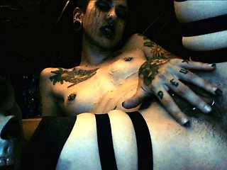 Fetish hoe masturbates takes bukkake fetish cock pov action