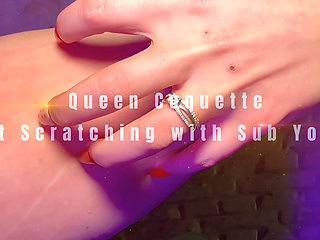Catgirl Domina Scratches Her Sub - Long Nails Fetish & Scratch Play