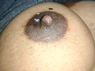 She took off her sister-in-law's clothes and squeezed her breasts and milked her